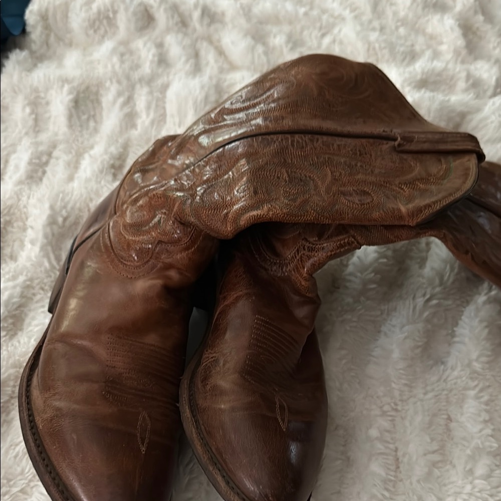 Tony Lama Brown Cowboy Boots